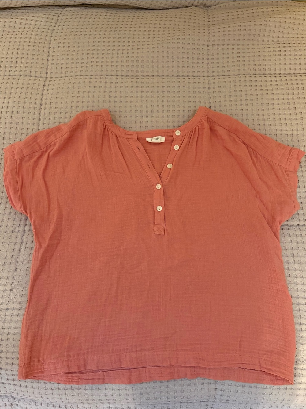 Linen blend blouse